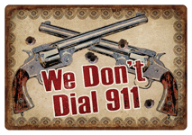 RIVERS EDGE TIN SIGN "WE DON'T
