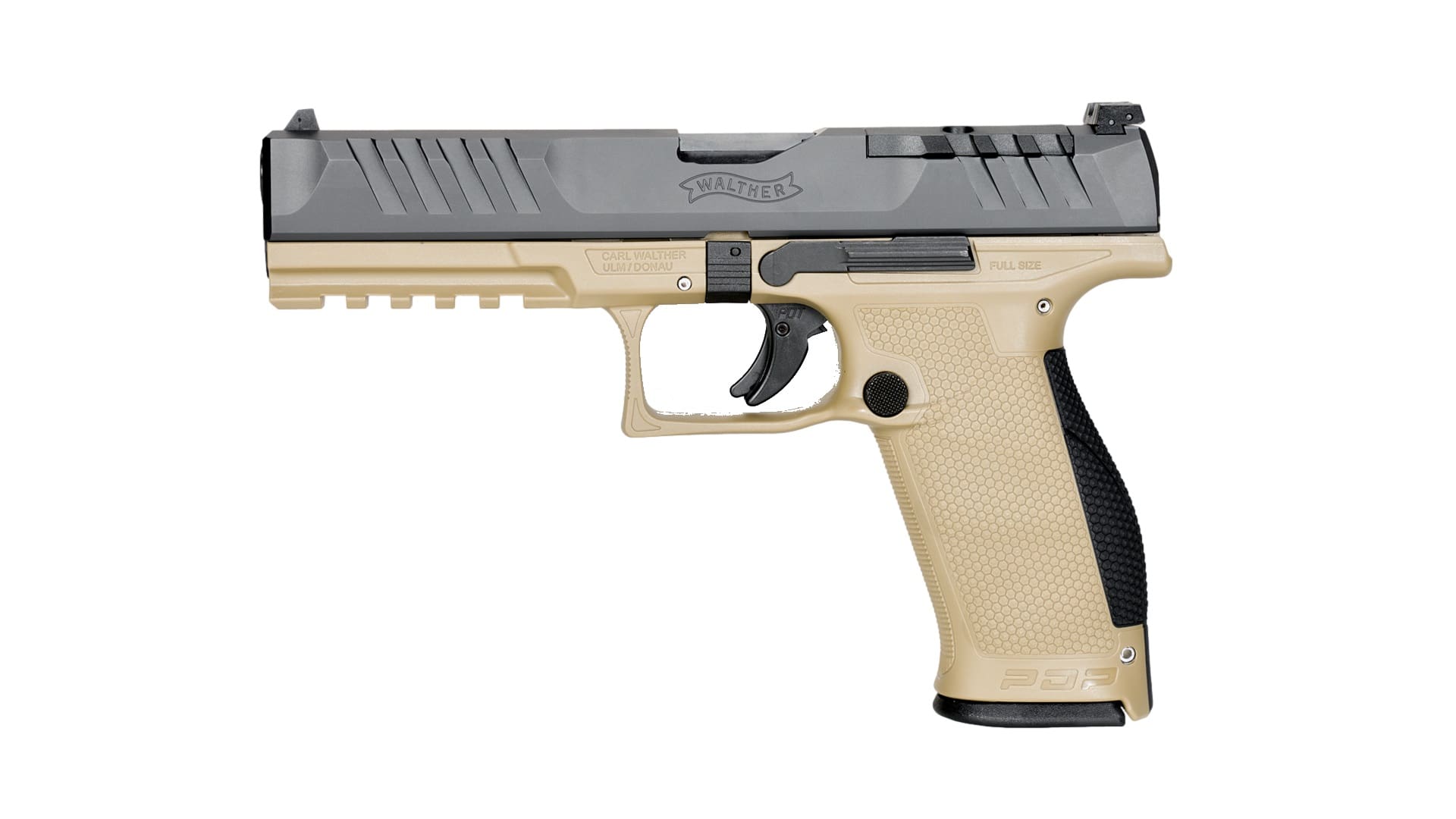 WALTHER ARMS PDP 9MM FS 5" BLK/TAN 18+1 OR
