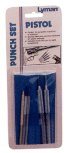 LYMAN PISTOL PUNCH SET