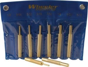 WHEELER 8-PC BRASS PUNCH SET