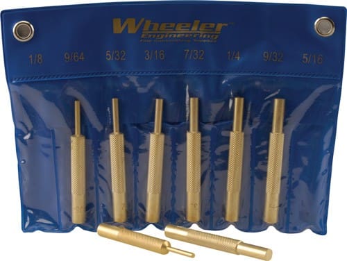 WHEELER 8-PC BRASS PUNCH SET