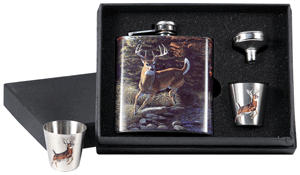RIVERS EDGE POCKET FLASK W/2-