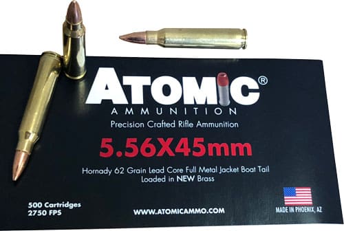 ATOMIC 5.56X45 62GR HORNADY