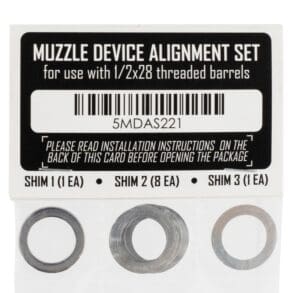 RUGGED SUPPRESSORS SHIM KIT 1/2X28