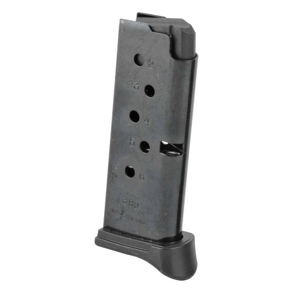 RUGER MAGAZINE LCP 380ACP 6RD W/EXT