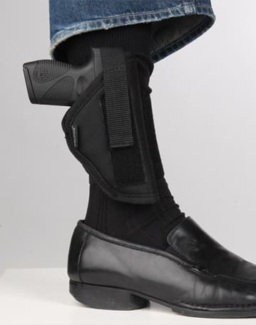 BULLDOG ANKLE HOLSTER RH BLACK - MOST REVOLVERS 2"-2 1/2" BBL - Image 3