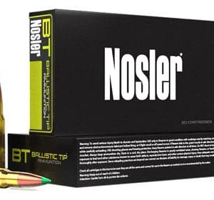 NOSLER BT 308 WIN 165GR - BALLISTIC TIP 20RD 10BX/CS