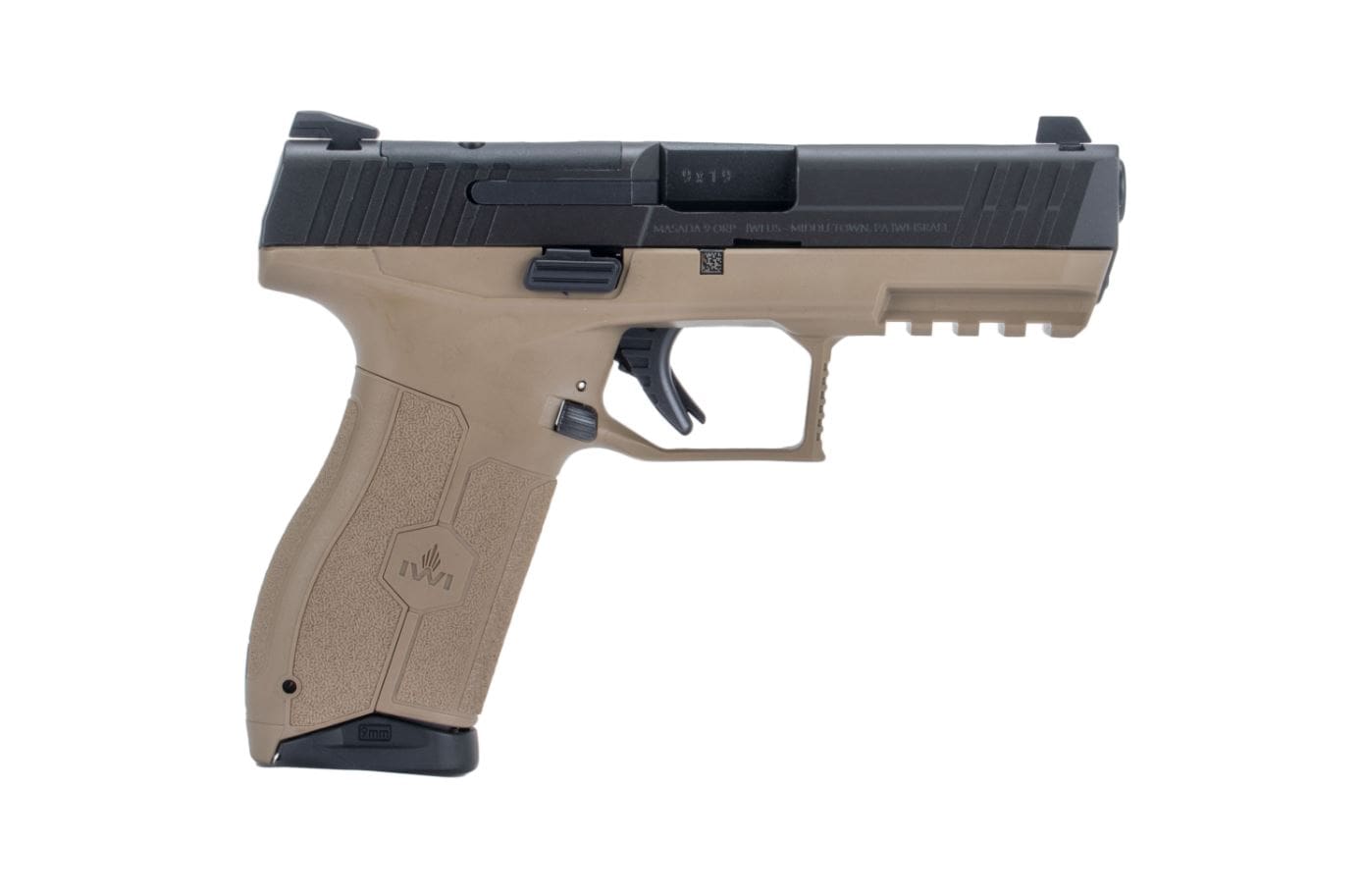 IWI - ISRAEL WEAPON INDUSTRIES MASADA OR 9MM 4" FDE 10+1 NS