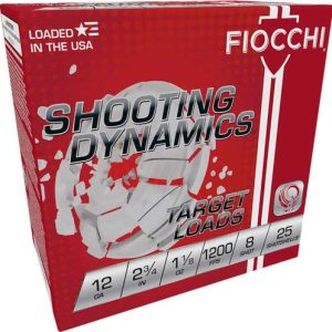 FIOCCHI 12GA 2.75" #8 1-1/8OZ