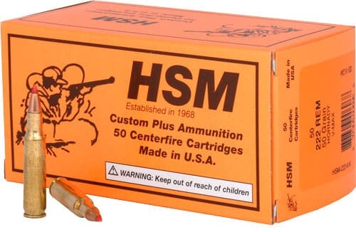 HSM 222 REM 50GR HORNADY V-MAX