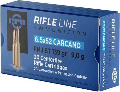 PPU 6.5X52 CARCANO 139GR FMJ