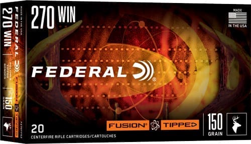 FEDERAL FUSION 270 WIN 150GR - TIPPED FUSION 20RD 10BX/CS