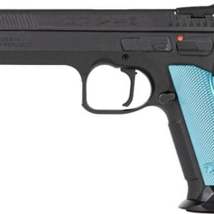 CZ TS2 SA 40SW FS 17-SHOT - BLACK POLYCOAT BLUE GRIP