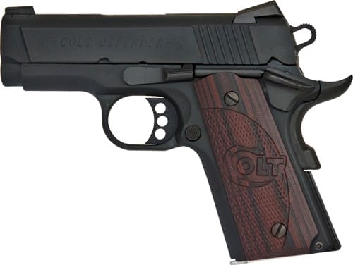 COLT DEFENDER 45ACP 3" FRONT - NGT SGT 7-SHOT ALLOY/BLUE G10