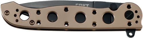 CRKT M16-03BK 3.5" PLAIN EDGE - SPEAR POINT BLACK BLADE BRONZE