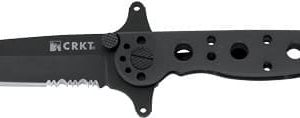 CRKT M16-10KSF 2.94" HALF - SERRATED BLACK TANTO BLADE