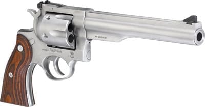 RUGER REDHAWK 44 REM MAG 7.5" - STAINLESS WOOD ADJUSTABE