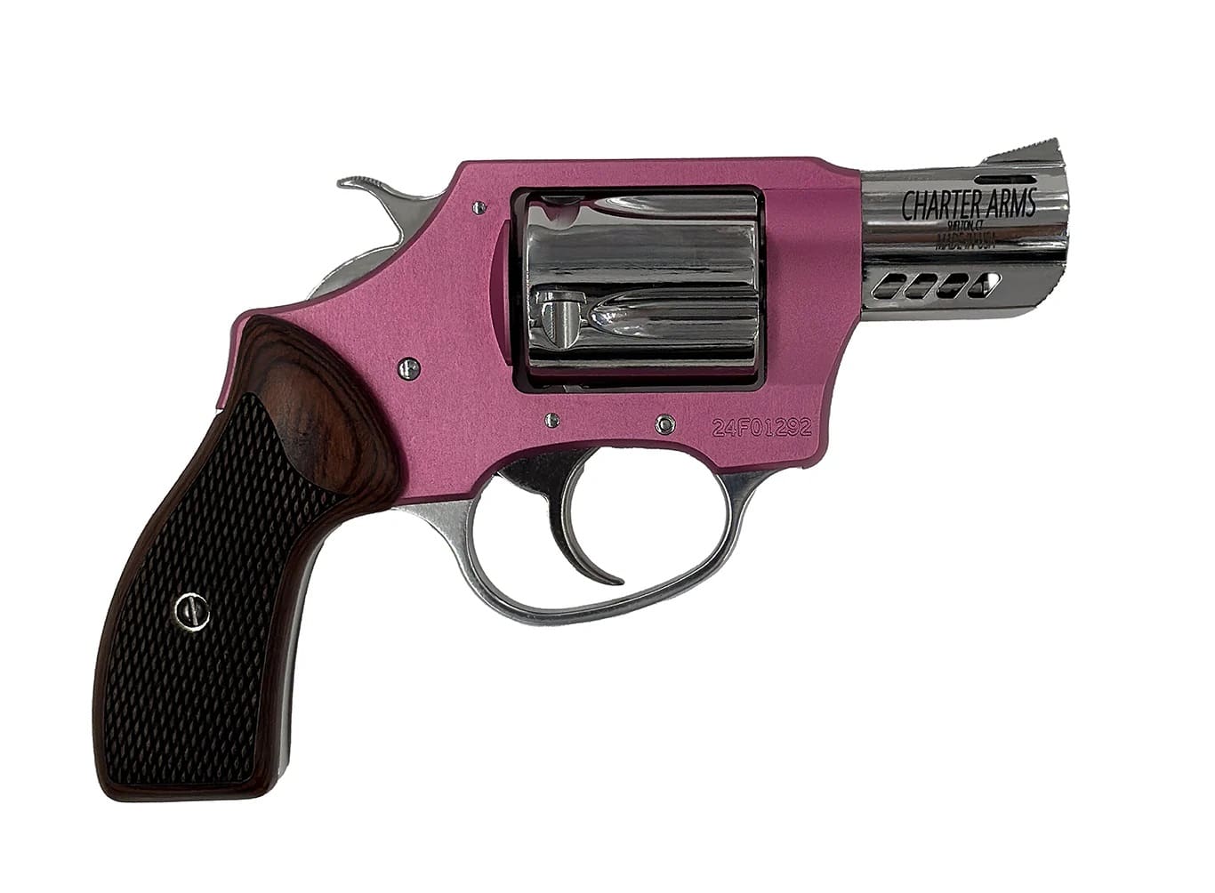 CHARTER ARMS COYOTE 380ACP PINK/SS 2" 5RD