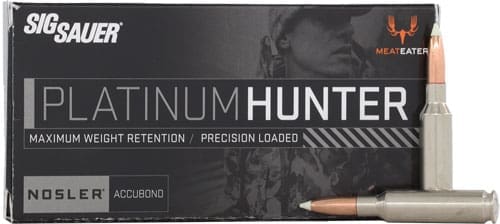 SIG 6.5 CM 140GR PLANTINUM - HUNTER ACCUBOND 20RD 10BX/CS
