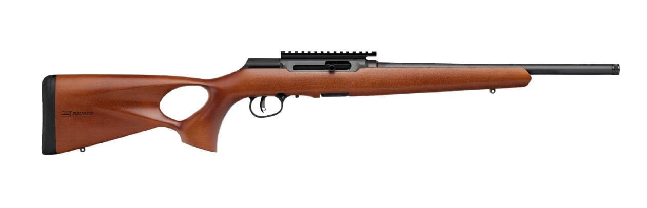SAVAGE ARMS A22 22LR BL/WOOD 18" TB