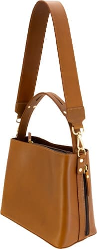 CAMELEON S&W BUCKET TOTE - CONCEALED CARRY PURSE BROWN