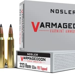NOSLER VARMAGEDDON 223 REM - 53GR FBT 20RD 10BX/CS
