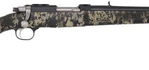 RUGER 77/357 357 MAGNUM - BLUE CAMO W/RINGS THREADED