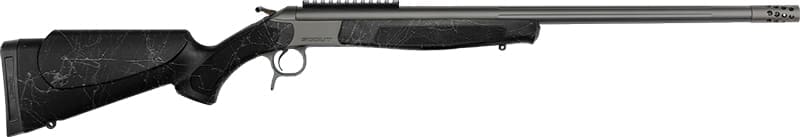 CVA SCOUT TD 350 LEGEND 20" - W/RAIL TUNGSTEN/BLK WEB