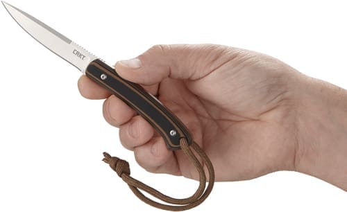 CRKT BIWA 3.05" SS FINE EDGE - FIXED BLADE G10 HANDLE W/SHTH