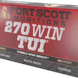 FORT SCOTT 270 WIN 130GR TUI - SOLID COPPER 20RD 10BX/CS