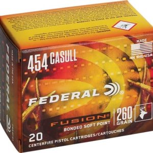 FEDERAL FUSION 454 CASULL - 260GR FUSION 20RD 10BX/CS