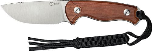 CIVIVI KNIFE TIMBERBARK 3.2" - FIXED GUIBOURTIA WOOD/SATIN
