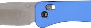 WE KNIFE BANTER 2 2.87" BLUE - ALUMINUM/SATIN CROSSBAR LOCK