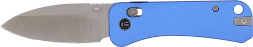 WE KNIFE BANTER 2 2.87" BLUE - ALUMINUM/SATIN CROSSBAR LOCK