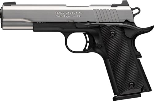 BROWNING 1911-380 STAINLESS - 380ACP 4.25"FS 8RD BLK/SS - Image 2