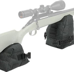 ALLEN ELIMINATOR SHOOTING BAGS - FRONT & REAR GREY/BLACK