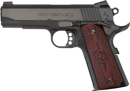 COLT LW COMMANDER 9MM LUGER - 9-SHOT BLUED G10 GRIPS