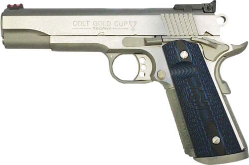 COLT GOLD CUP STAINLESS - 38 SUPER AS 9-SHOT G10