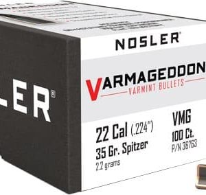 NOSLER BULLETS 22 CAL .224 - 35GR VARMAGEDDON TIPPED 100CT