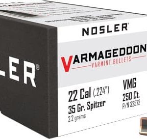 NOSLER BULLETS 22 CAL .224 - 35GR VARMAGEDDON TIPPED 250CT