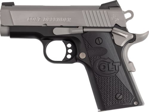 COLT DEFENDER 45ACP 3" FRONT - NIGHT SIGHT 7RD CERKOTE SS