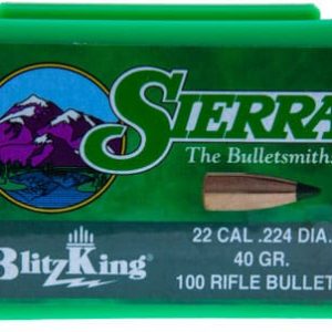 SIERRA BULLETS .22CAL .224 - 40GR BLITZKING 100CT