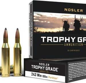 NOSLER TROPHY 243 WIN 100GR - PARTITION TIP 20RD 10BX/CS