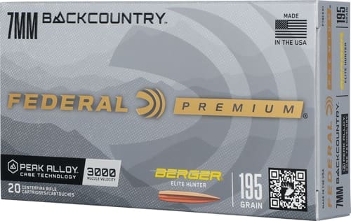 FEDERAL 7MM BC 195GR BERGER - ELITE HUNTER 20RD 10BX/CS