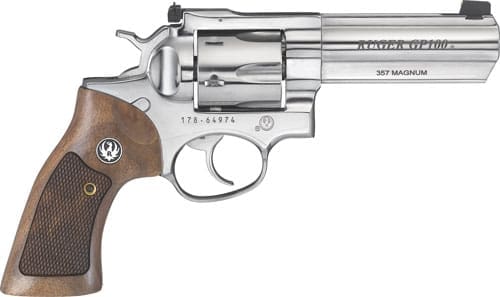 RUGER GP100 357MAG 4.2" AS - POLISHED SS FULL SHROUD (TALO)
