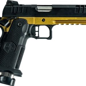 GLFA 1911DS SYNERGY 9MM 5" 20 - SHOT BLACK SLIDE GOLD FRAME