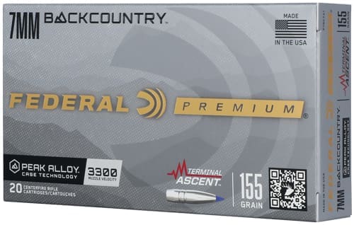 FEDERAL 7MM BC 155GR TERMINAL - ASCENT 20RD 10BX/CS