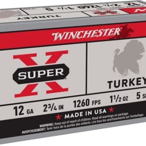 WINCHESTER SUPER-X TURKEY 12GA - 2.75" 1-1/2OZ #5 10RD 10BX/CS