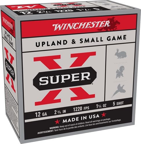 WINCHESTER SUPER-X 12GA 2.75" - 1-1/4OZ #5 1220FPS 25RD 10BX/C