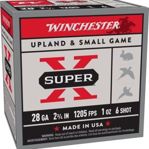 WINCHESTER SUPER-X 28GA 2.75" - 1OZ #6 1205FPS 25RD 10BX/CS